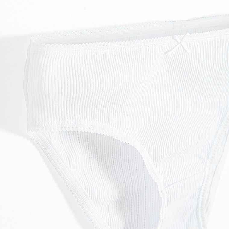 Cool Club, Set pentru fete, Maiou, Chilotei, din tricot striat, alb