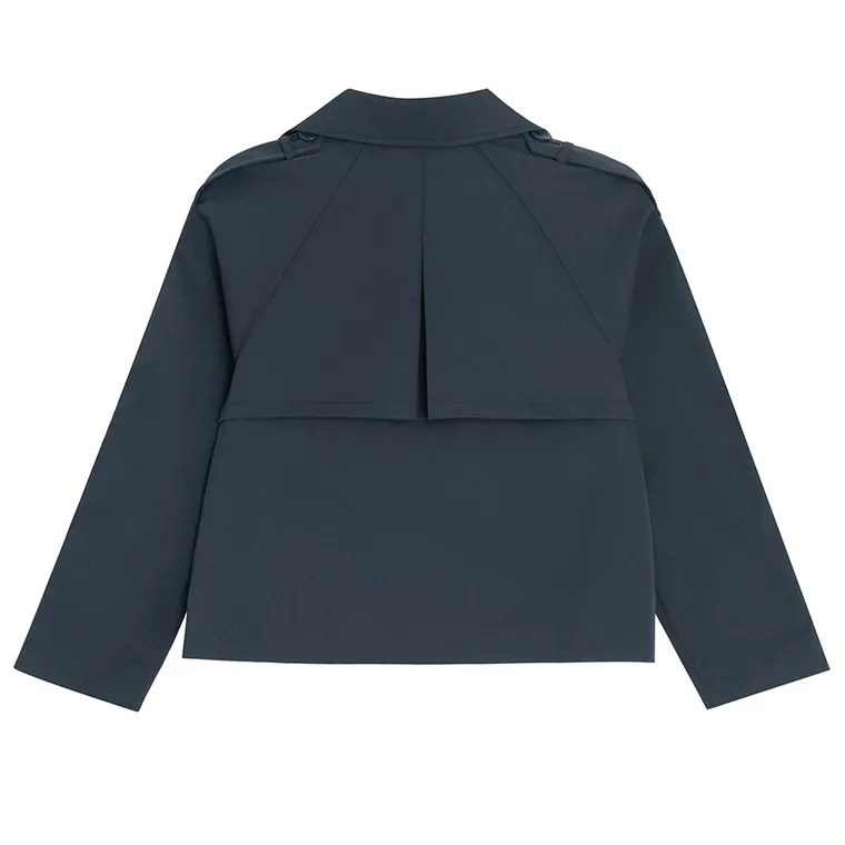 Cool Club, Trenci pentru fete, cropped, bleumarin