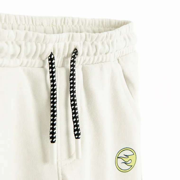 Cool Club, Trening pentru baieti, bej, imprimeu Hot Wheels