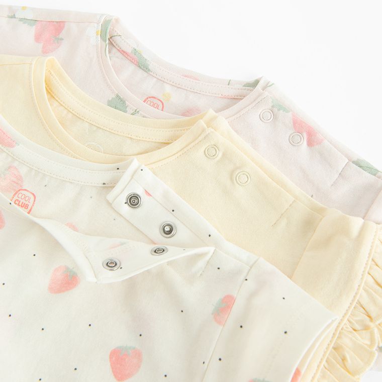 Cool Club, Tricou pentru fete, mix, set, 3 buc.