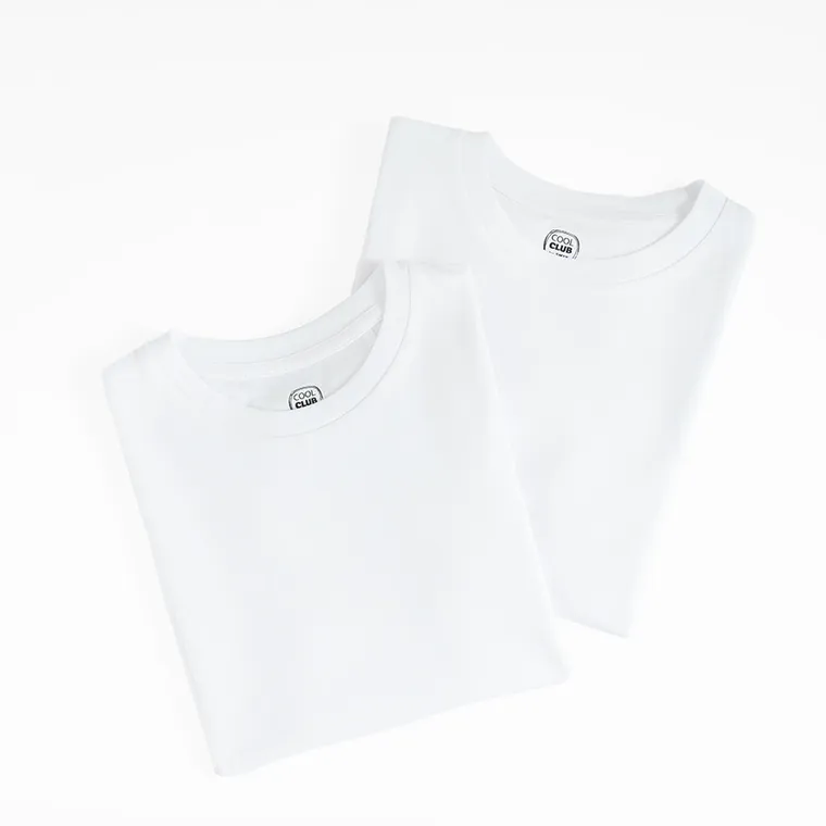 Cool Club, Tricouri baieti, culoare alba, set 2 buc.
