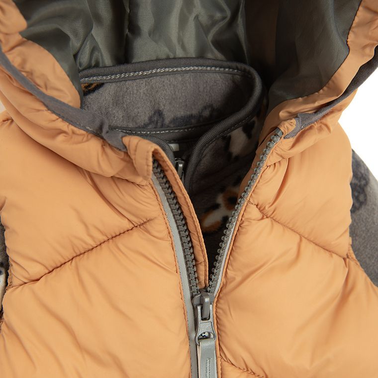 Cool Club, Vesta cu gluga pentru baieti, Bluza cu fermoar, polar, 3in1, mix