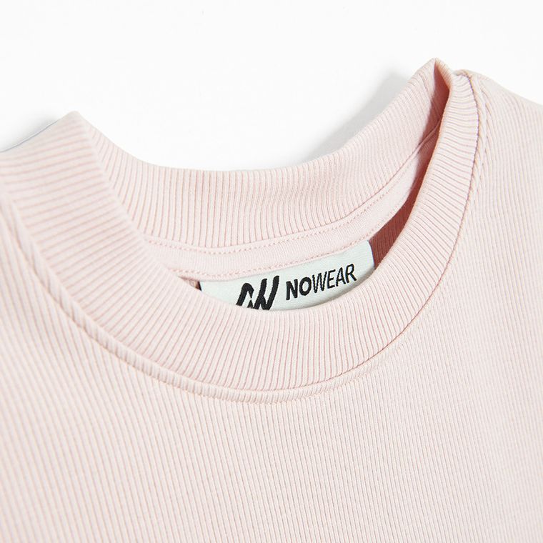 Crop top reiat cu adaos de modal NOWEAR