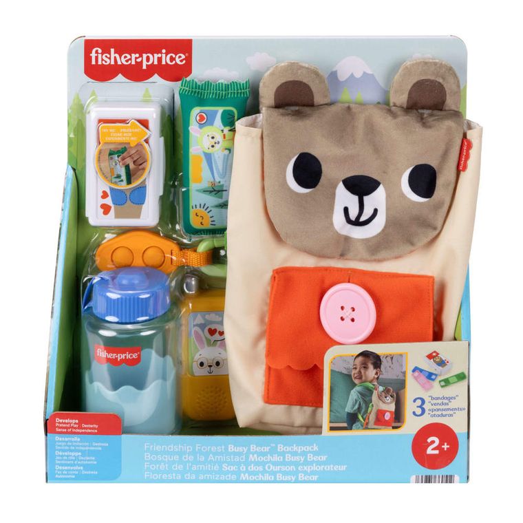 Fisher-Price, Friendship Forest, rucsac ursulet, set de joaca