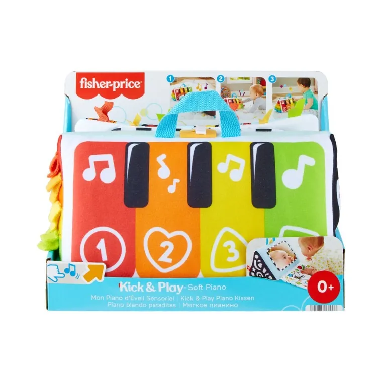Fisher-Price, Kick & Play Soft Piano, jucarie educativa