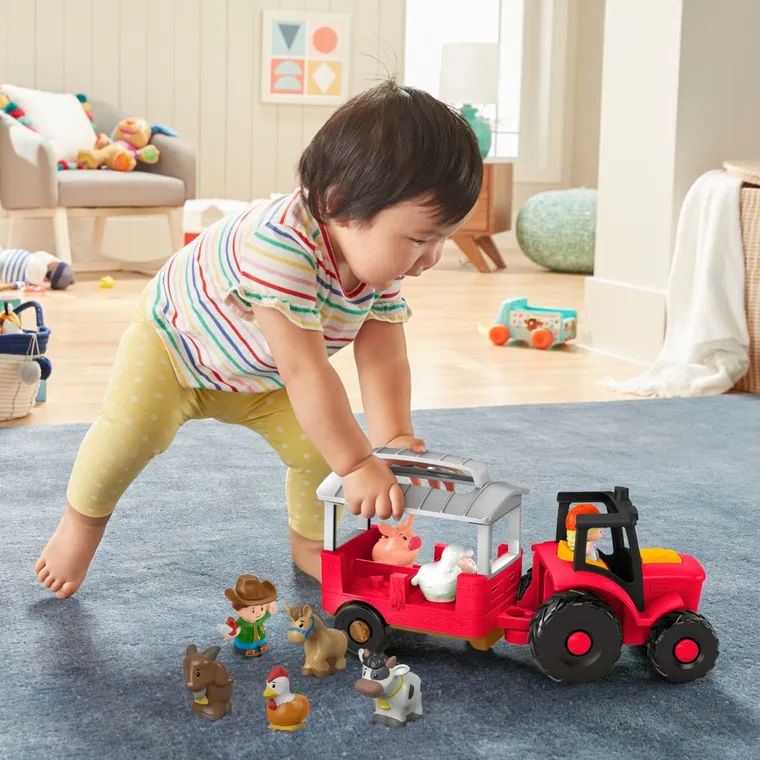 Fisher-Price, Little People, Tractor, set de joaca