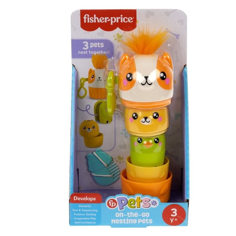 Fisher-Price, On-The-Go Nesting pets, jucarie