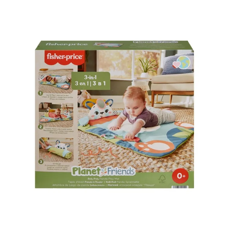 Fisher-Price, Panda Mat 3in1, jucarie pentru bebelusi