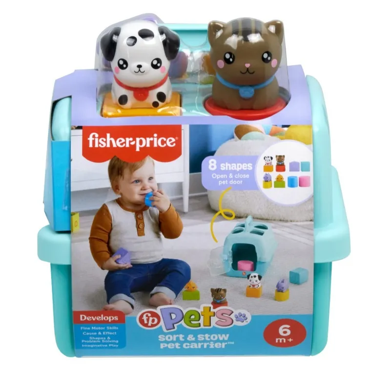Fisher-Price, Pets, Transporter, jucarie de potrivire a formelor pentru bebelusi