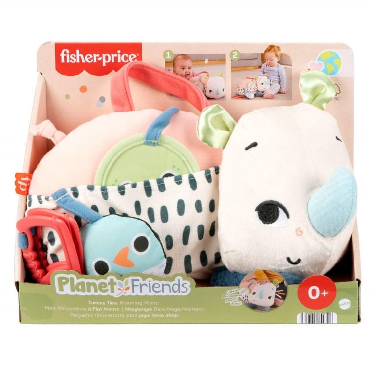 Fisher-Price, Planet Friends, Rinocer interactiv, jucarie senzoriala