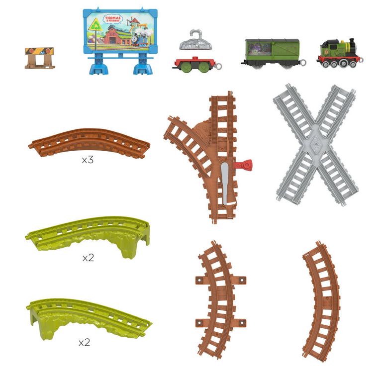 Fisher-Price, Thomas & Friends, Whiff's Recycling Run, set de joaca cu locomotiva