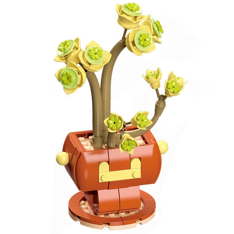 Flowers, piese de asamblare, plante suculente in ghiveci, 442 elemente