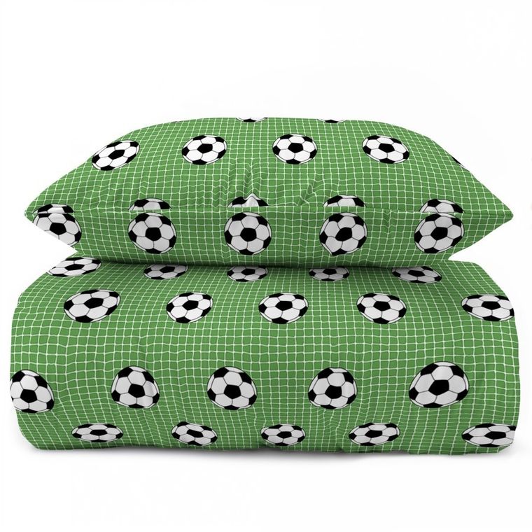 Fotbal, set lenjerie de pat single, 160-200 cm