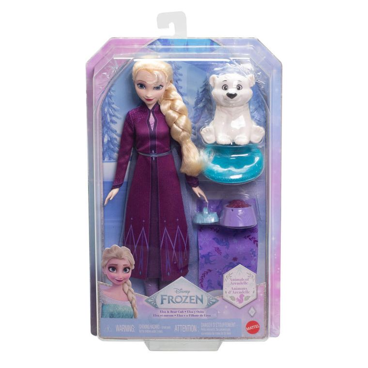 Frozen, Elsa & Bear, set de joaca cu papusa