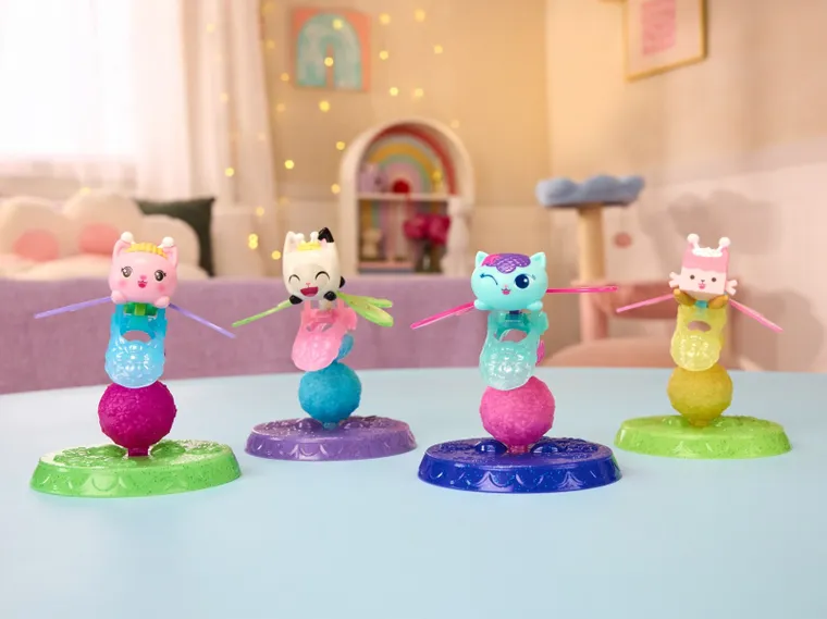 Gabby's Dollhouse, Fairylandia, inel magic cu figurina mobila, Mer-Cat