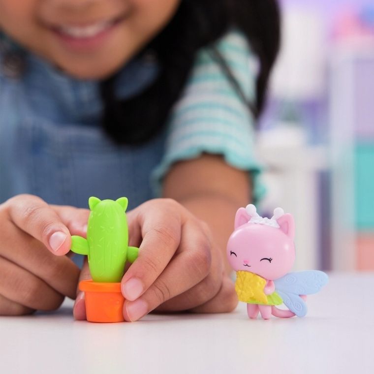 Gabby's Dollhouse, Kitty Fairy & Cactus, set de figurine