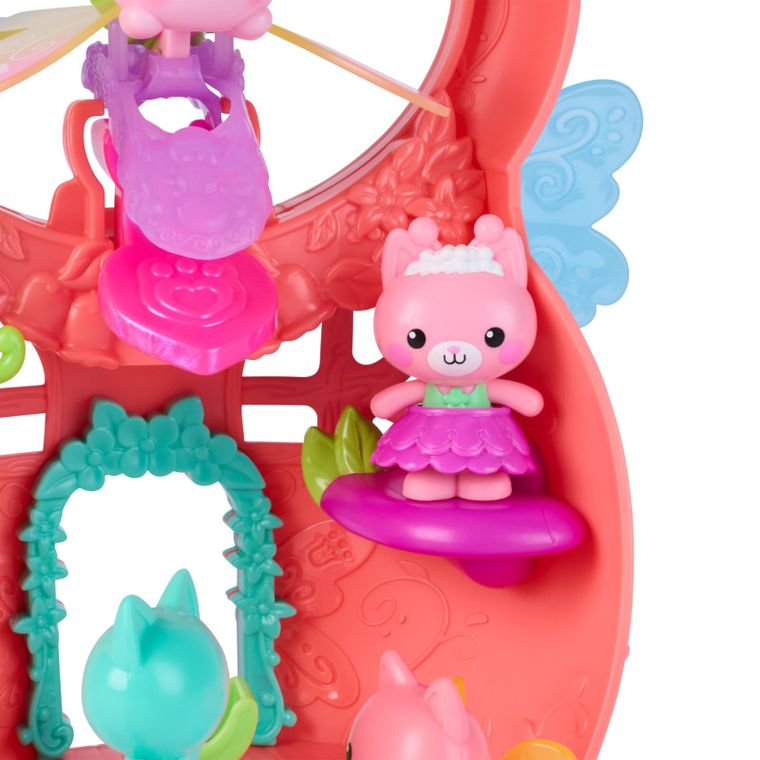 Gabby's Dollhouse, Kitty Fairy's Flutter-riffi Playset, set de joaca cu figurine si inel, 12 elemente