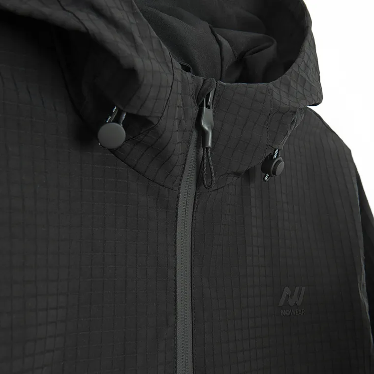 Geaca anorak impermeabila cu gluga si croiala boxy NOWEAR