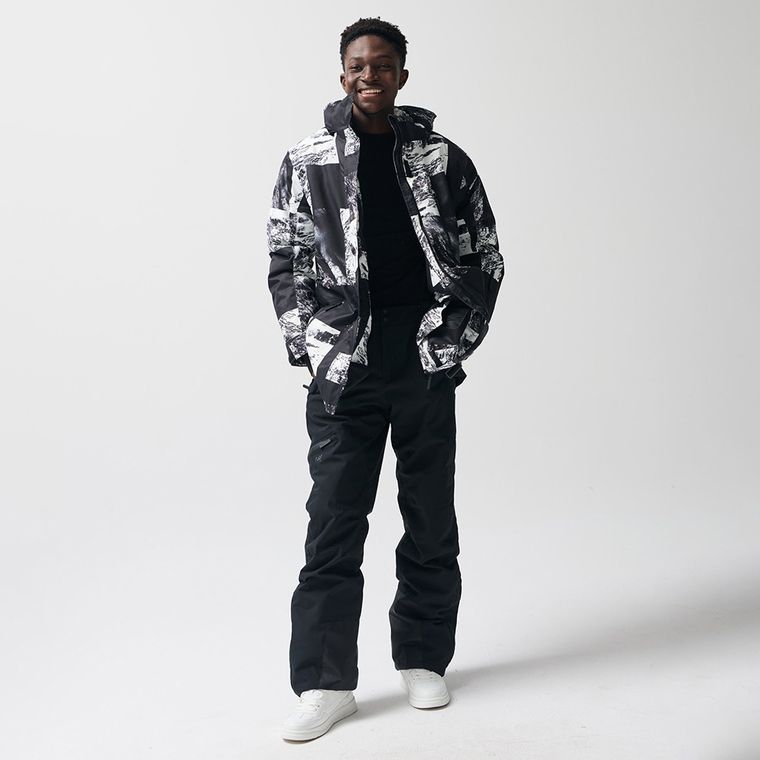 Geaca de schi impermeabila cu gluga si croiala oversize unisex NOWEAR