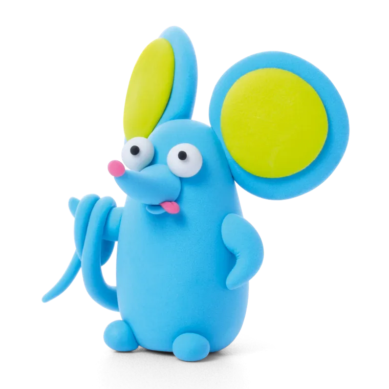 Hey Clay, Fluffy Pets, set creativ, 15 cutii de plastilina