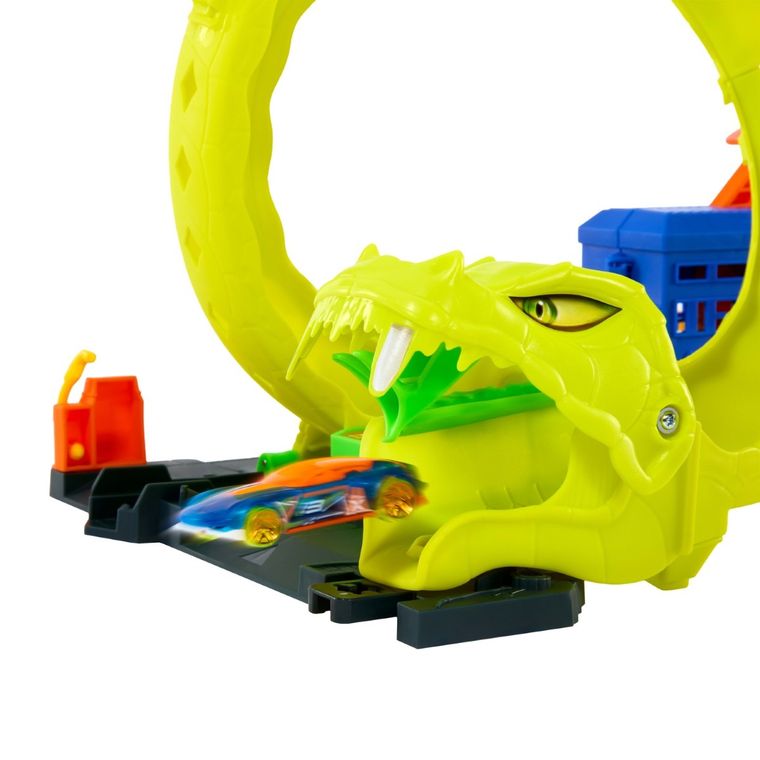 Hot Wheels, City, Snake Spiral Attack, set de joaca cu masina