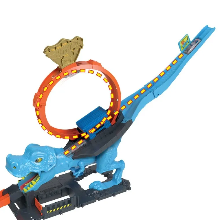 Hot Wheels City, T-Rex Chomp Down, set de joaca