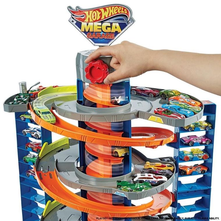 Hot Wheels, Mega Garage + set de 5 masini gratuit, set promotional