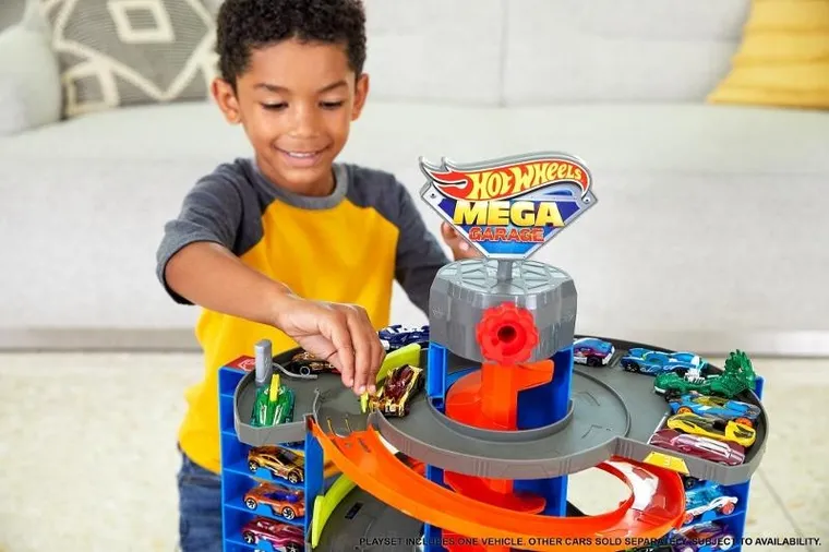 Hot Wheels, Mega Garage, set de joaca si masina
