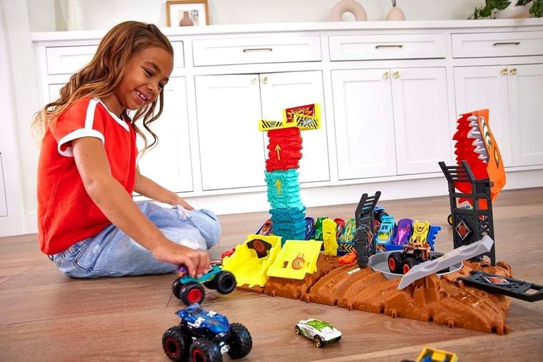 Hot Wheels, Monster Trucks Arena Smashers, Demo Derby, set de joaca