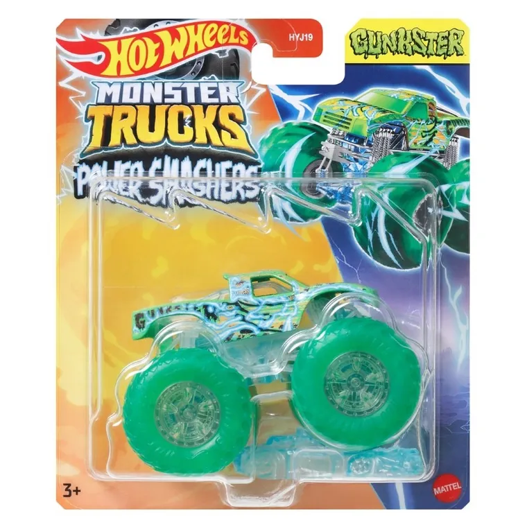 Hot Wheels, Monster Trucks Power Smashers, masina, scara 1:64, 1 buc.