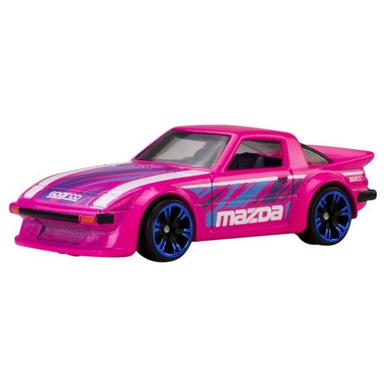 Hot Wheels, Neon Speeders, Mazda RX-7, masina, scara 1:64, JCB01