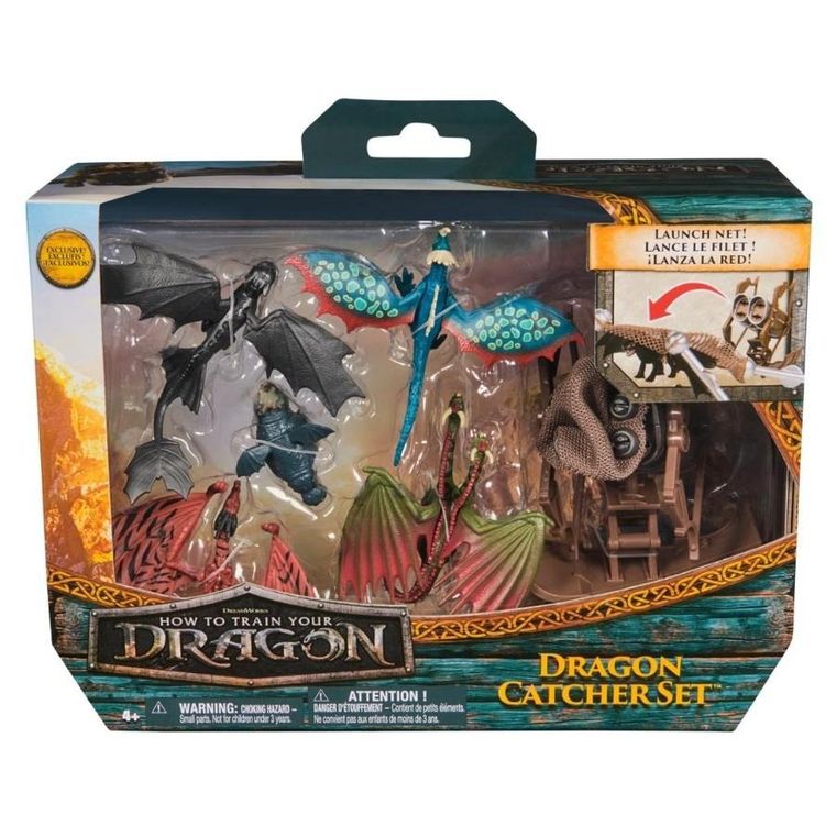 How To Train Your Dragon, Dragon Catcher, set de 5 figurine si accesorii