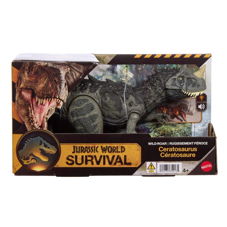Jurassic World, Ceratosaurus, dinozaur care rage, figurina