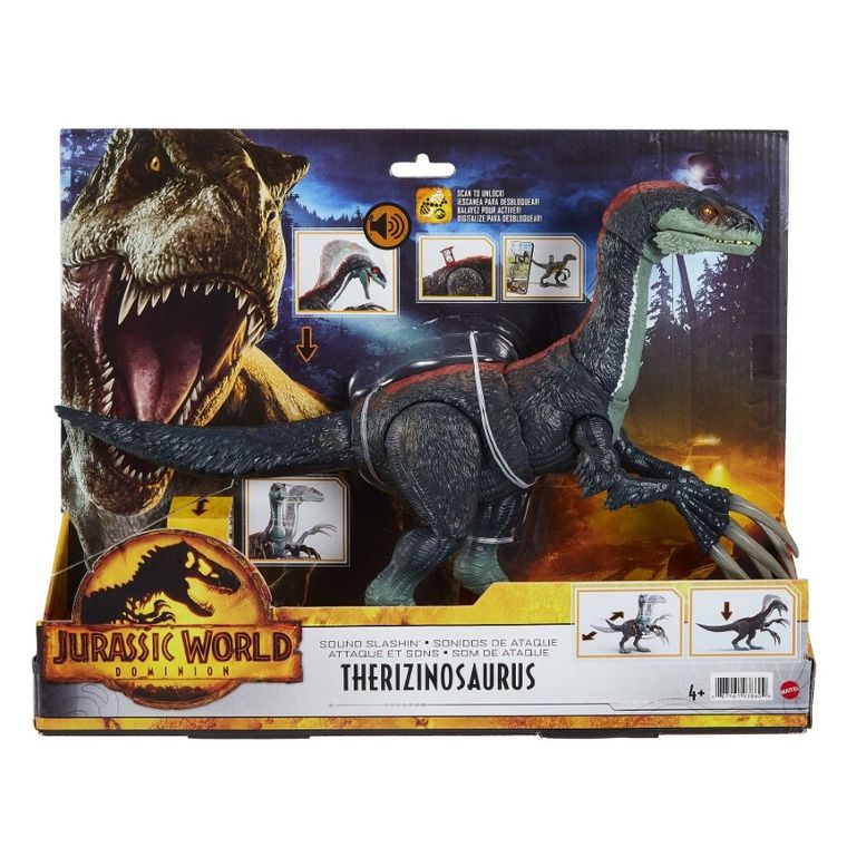 Jurassic World, Therizinosaurus, figurina dinozaur cu sunet
