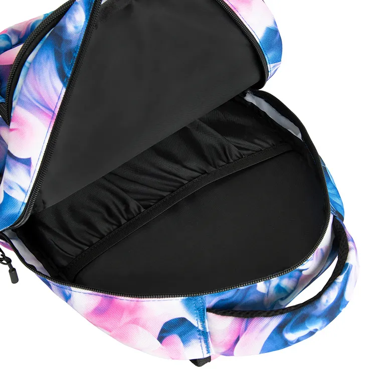 Kayokki, ghiozdan, 2 compartimente, model fum colorat