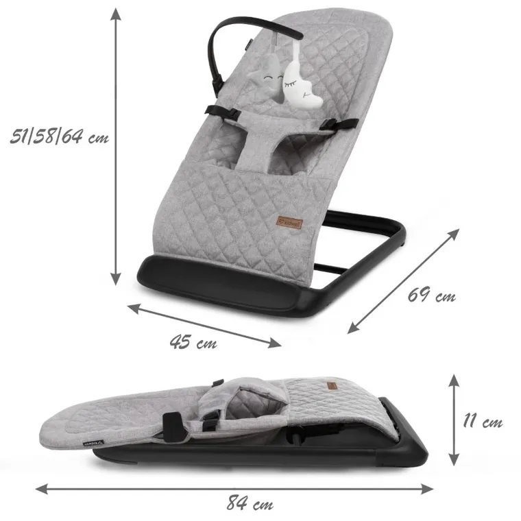 Kidwell, Laro, scaunul balansoar, Full Grey/Black