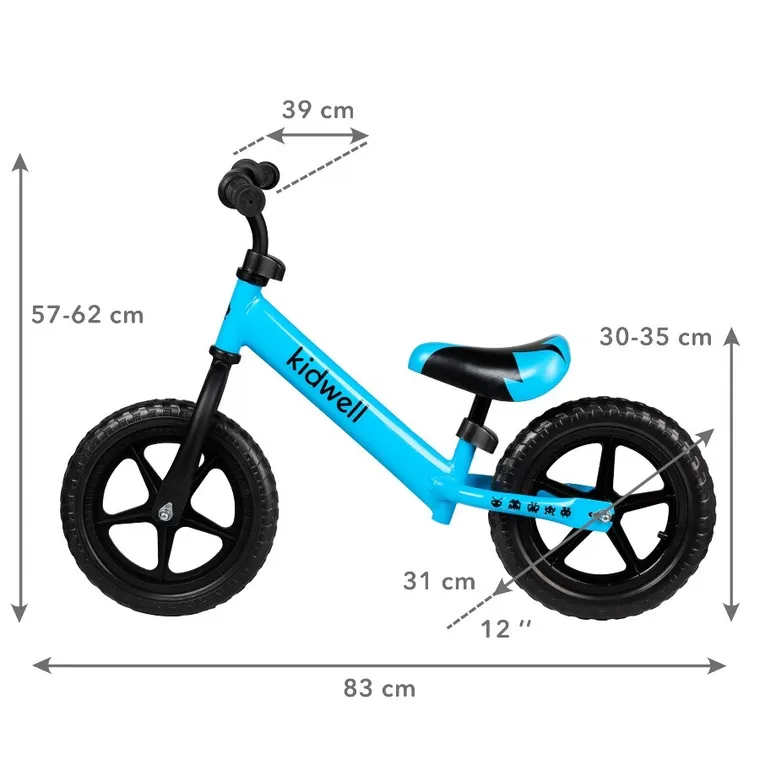 Kidwell, Rebel, bicicleta fara pedale, Albastru