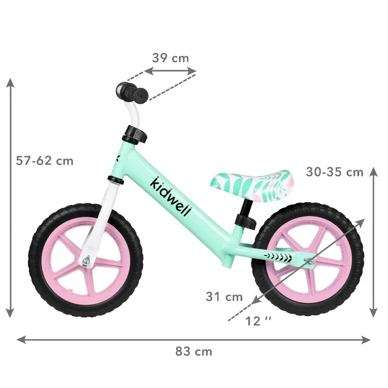 Kidwell, Rebel, bicicleta fara pedale, Menta