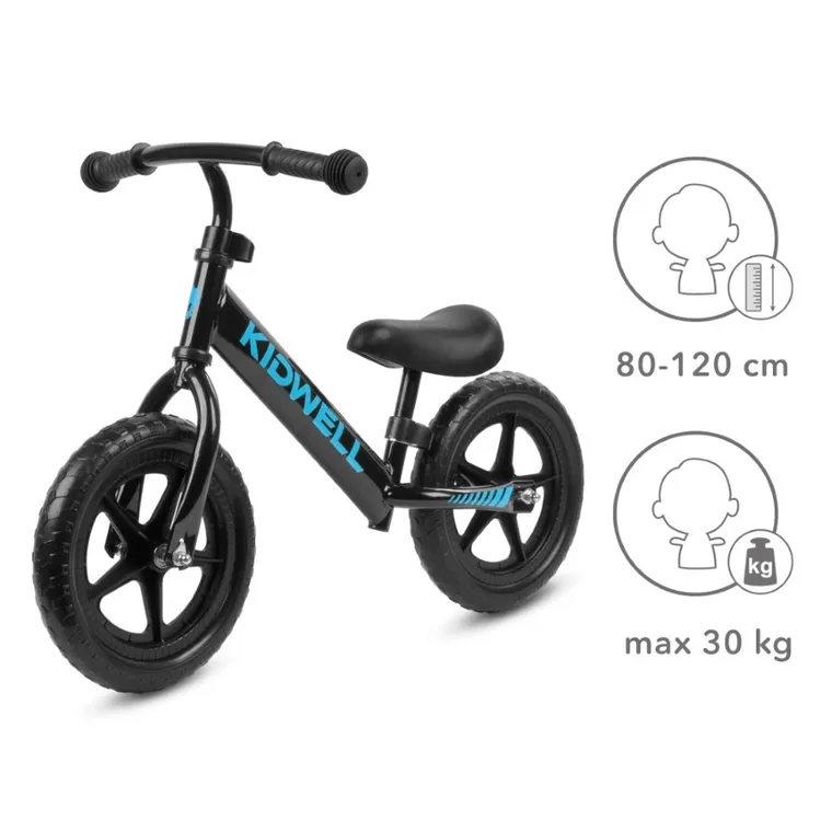 Kidwell, Rebel, bicicleta fara pedale, negru