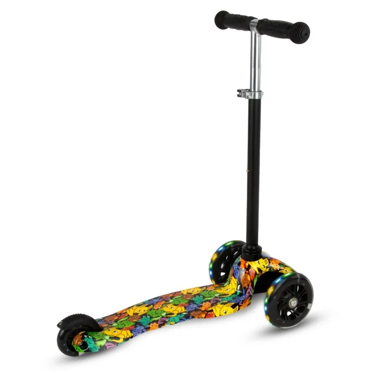 Kidwell, Uno, trotineta cu 3 roti LED, mix