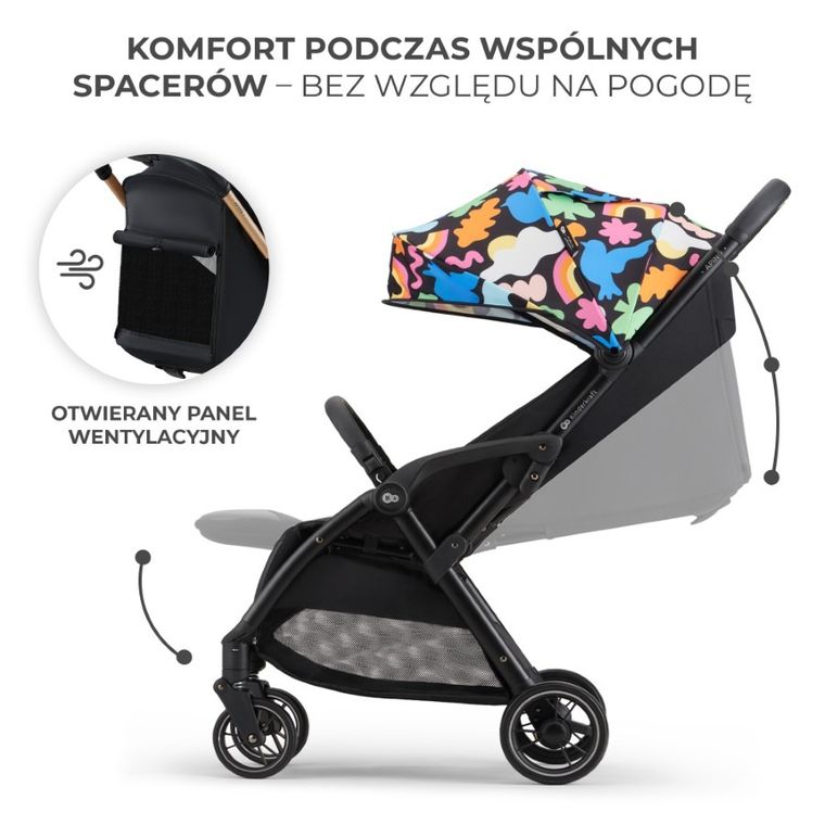 Kinderkraft, Apino, carucior sport, Happy Shapes