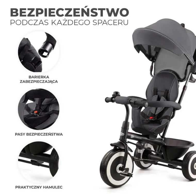 Kinderkraft, Aston, tricicleta, Malachite Grey