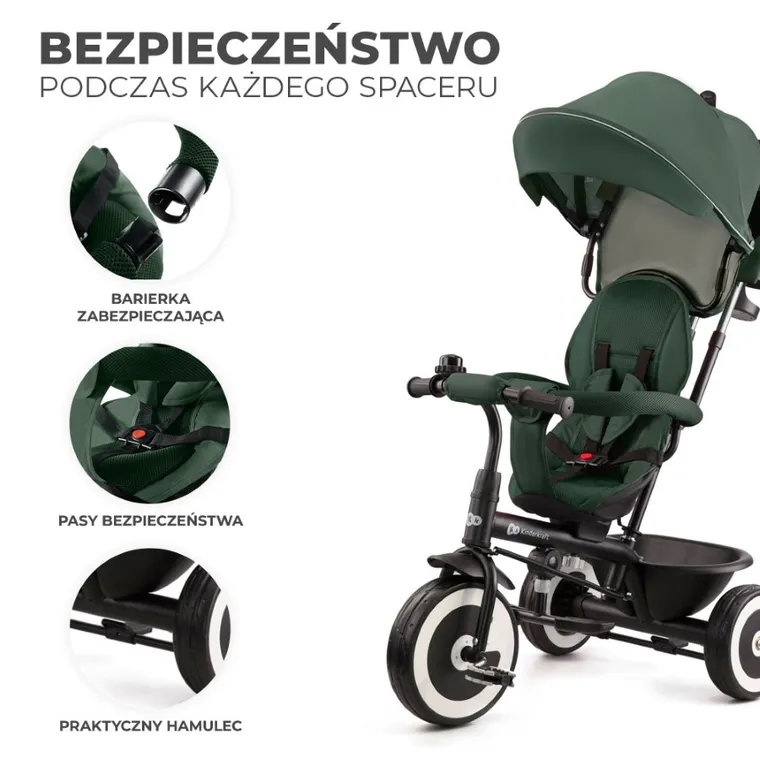 Kinderkraft, Aston, tricicleta, Mystic Green