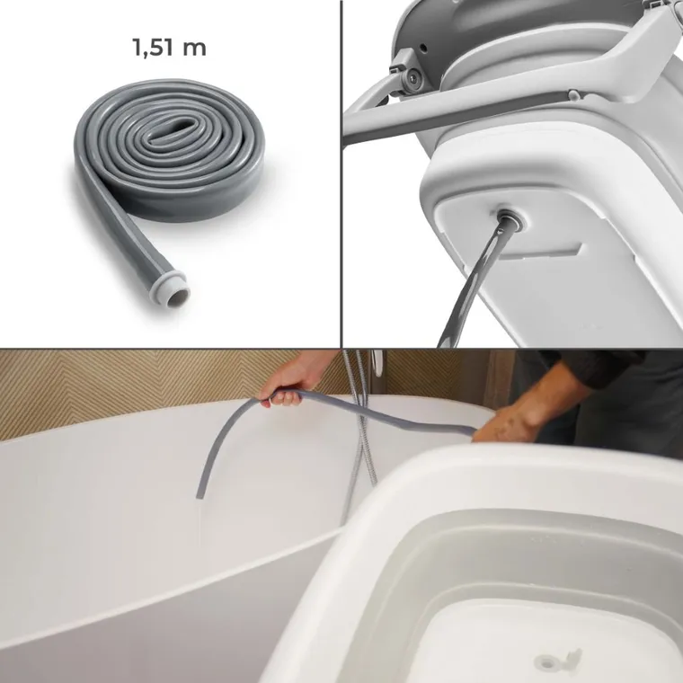 Kinderkraft, Bubbly, cada cu masa de infasat pe cadru, gri