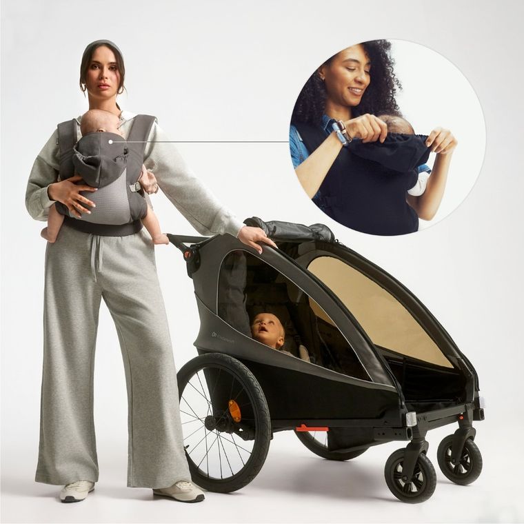 Kinderkraft, CarryBee, marsupiu ergonomic, black