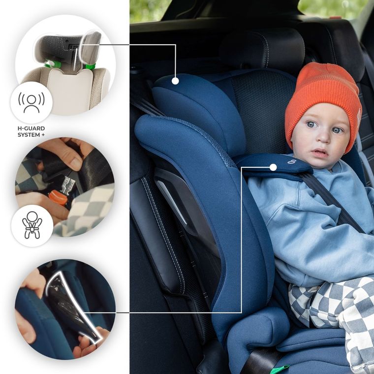 Kinderkraft, Comfort Up 2 Plus, i-Size, scaun auto, beige, 100-150 cm