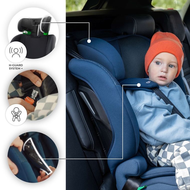 Kinderkraft, Comfort Up 2 Plus, i-Size, scaun auto, black, 100-150 cm