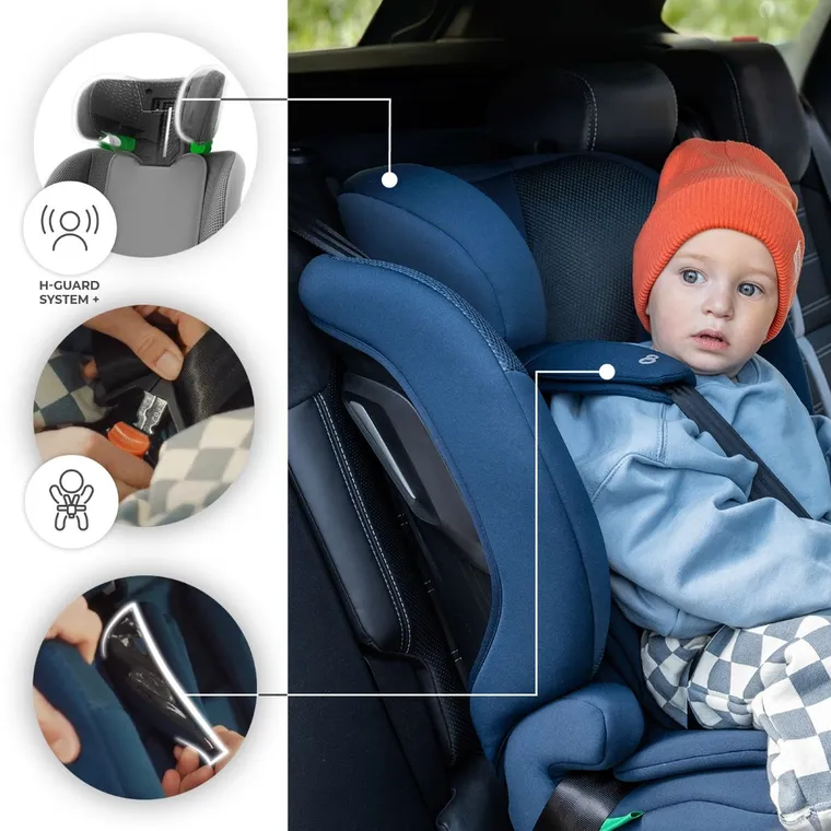 Kinderkraft, Comfort Up 2 Plus, i-Size, scaun auto, grey, 100-150 cm