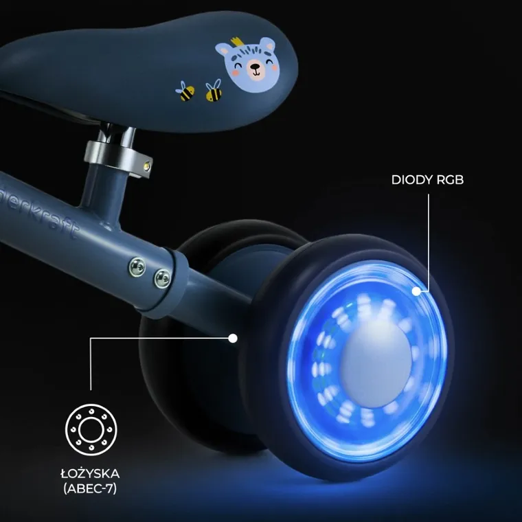 Kinderkraft, Cutie Flash, bicicleta fara pedale, Blue