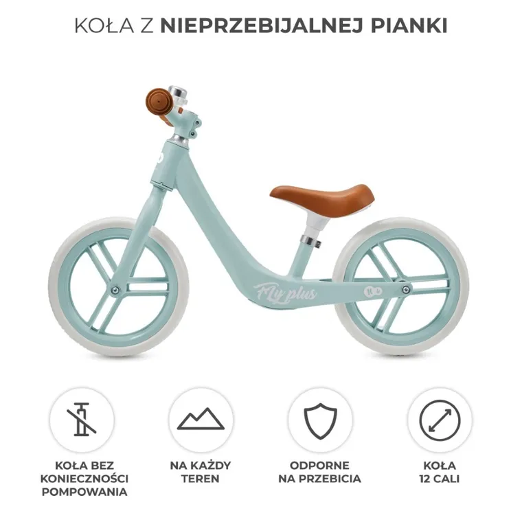 Kinderkraft, Fly Plus, bicicleta fara pedale, Baby Blue